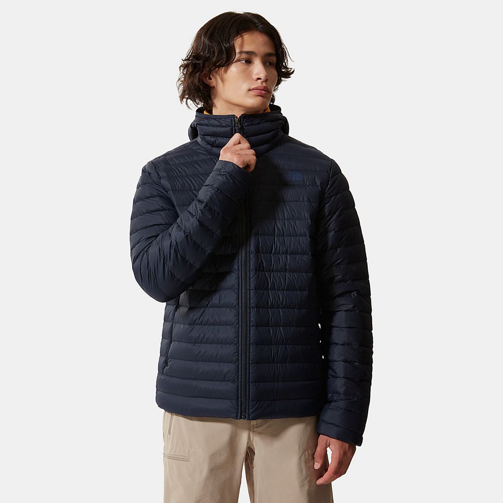 The North Face Winter Jacket Mens Australia - The North Face Stretch Hooded Navy Hiking (WCB-150729)